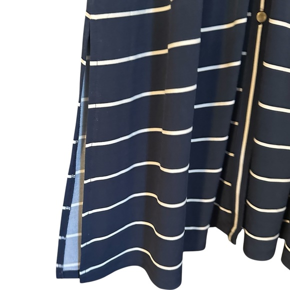 Talbots Blue Striped Button Front Maxi Dress Size Large - Picture 5 of 10